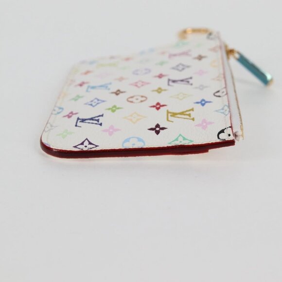 LOUIS VUITTON Monogram Multicolor Pochette Cles NM White M93734 LV Auth 125425V - Picture 5 of 16
